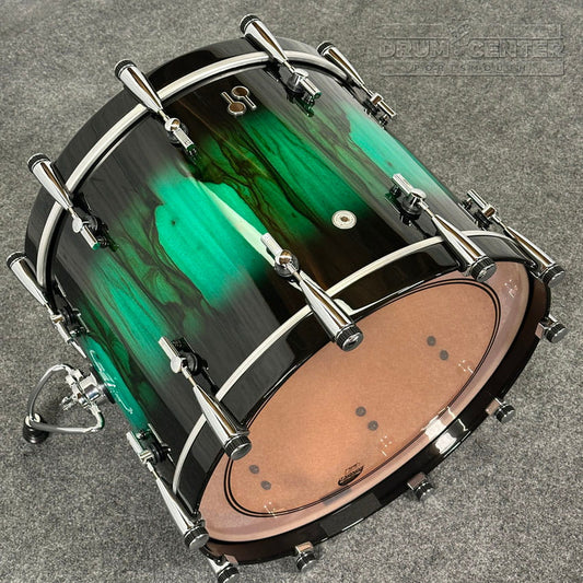 Sonor SQ2 Beech 5pc Drum Set Green Burst over African Marble Gloss - Drum Center Of Portsmouth