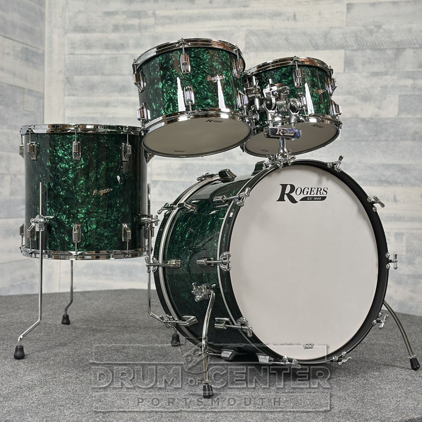 Rogers Covington Series 4pc Drum Set Green Marine Pearl - Drum Center Of Portsmouth