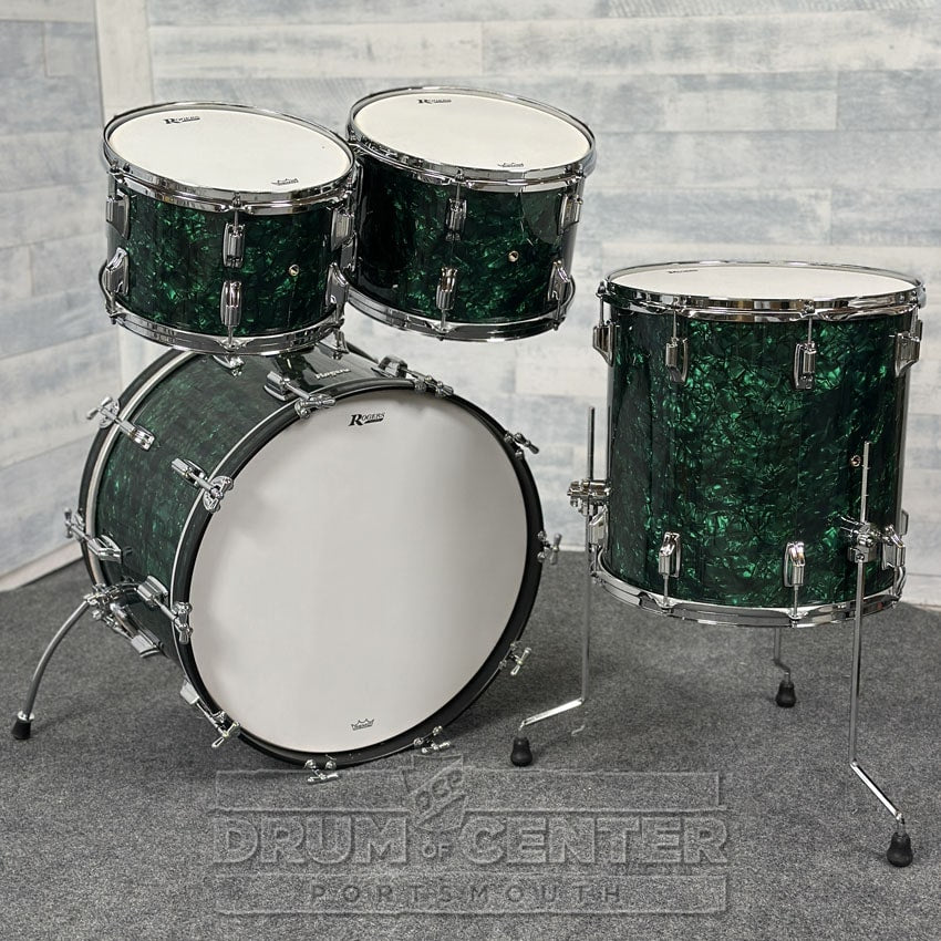 Rogers Covington Series 4pc Drum Set Green Marine Pearl - Drum Center Of Portsmouth