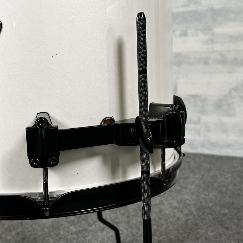 Used Sakae Evolved Maple Floor Tom 14x13 Pearl White w/Black Hardware - Drum Center Of Portsmouth