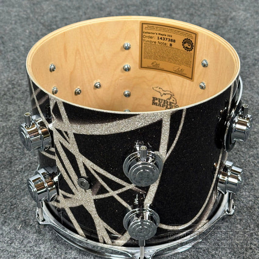 DW Collectors VLT 333 Maple 4pc Drum Set Smoke Glass Contrails - Drum Center Of Portsmouth