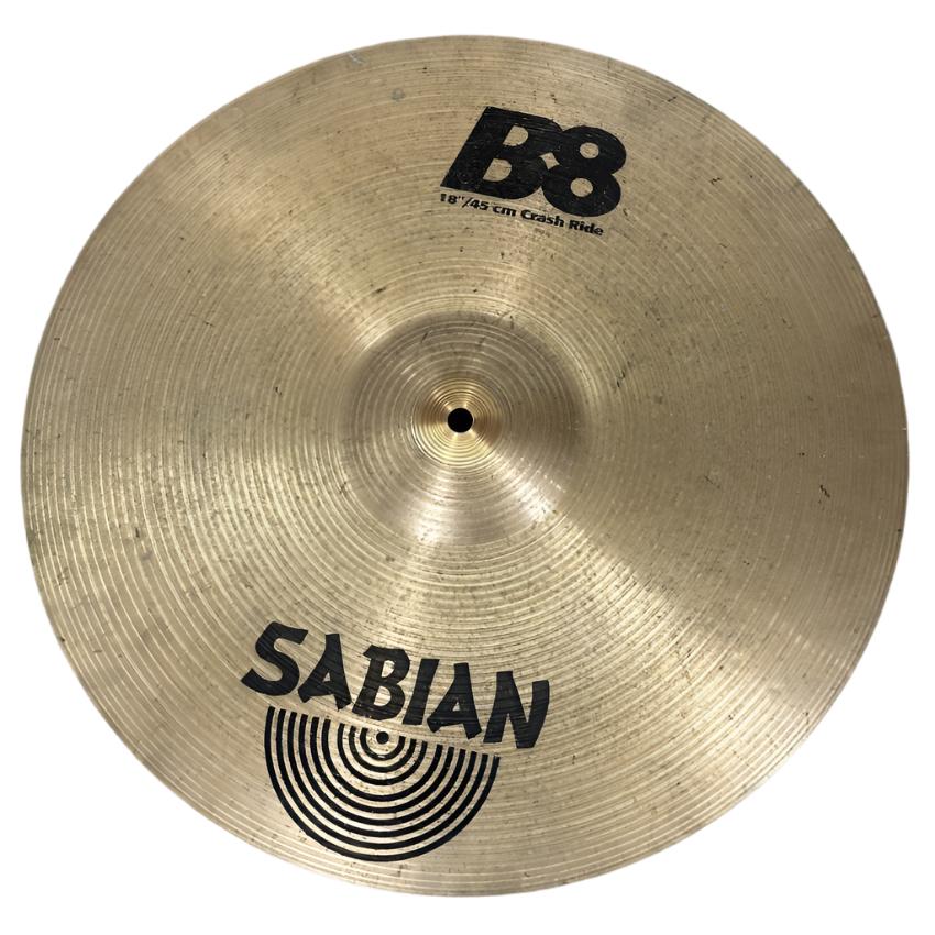 Used Sabian B8 Crash Ride Cymbal 18" - Good - Drum Center Of Portsmouth