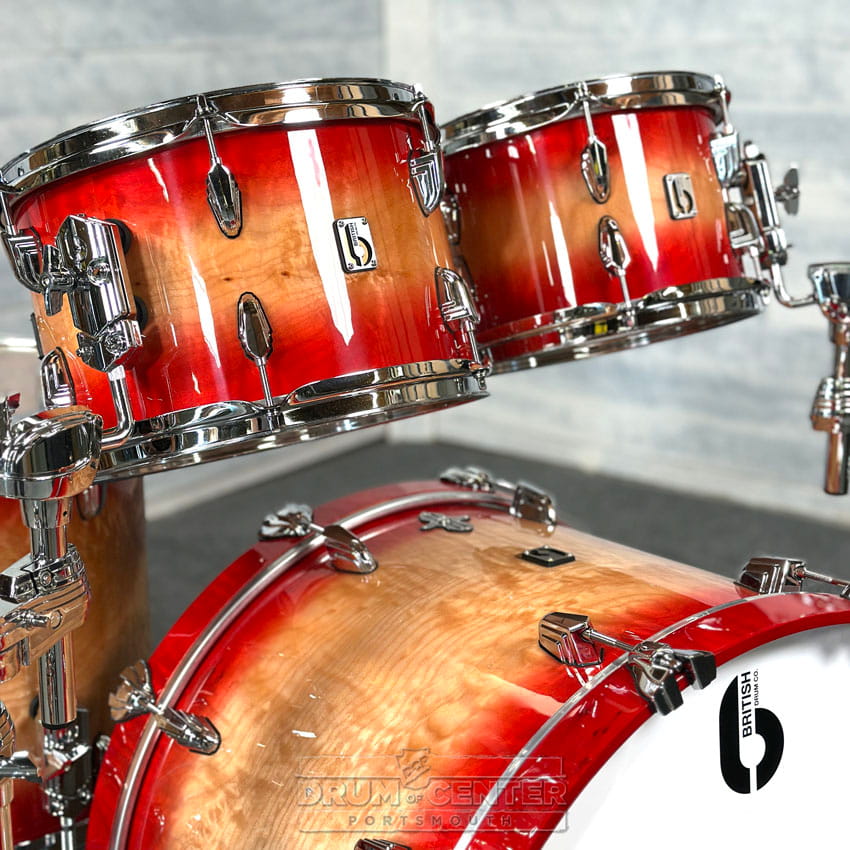 British Drum Company Founder's Reserve 5pc Drum Set Mulberry Harbour DEMO MODEL - Drum Center Of Portsmouth