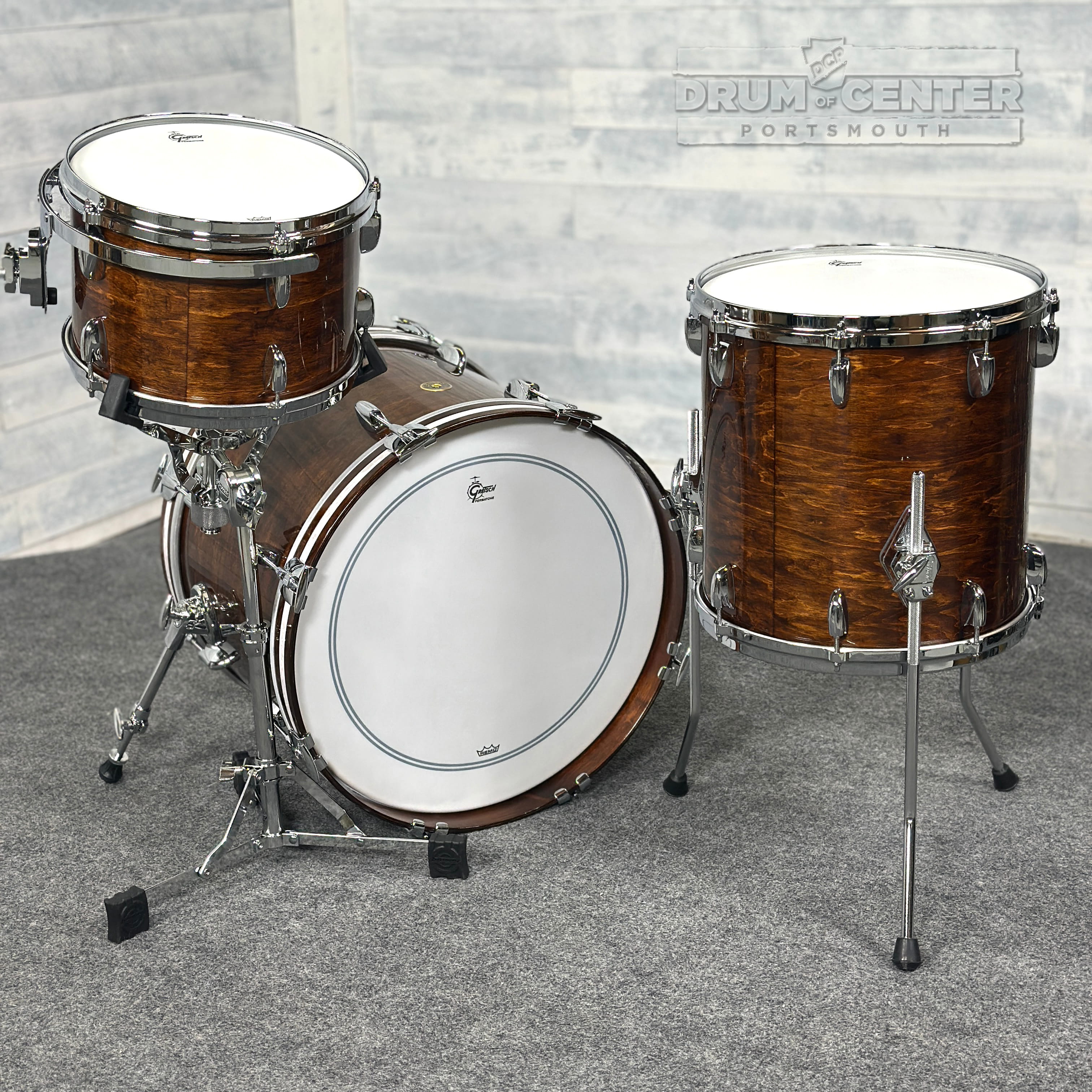 Gretsch USA Custom 3pc Drum Set Antique Maple Gloss - Drum Center Of Portsmouth