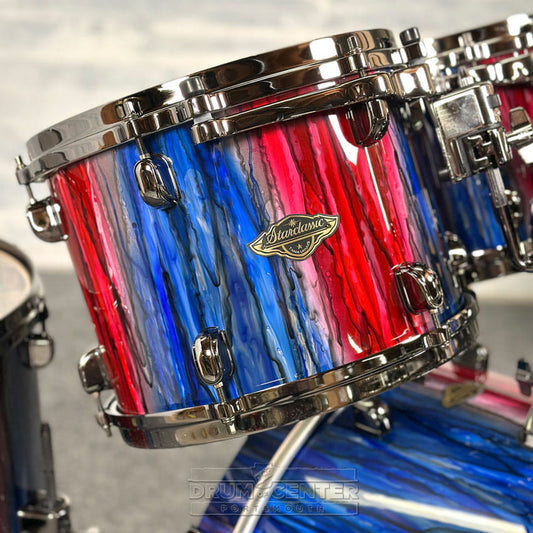 EMBARGOED - ENABLE APR 30 @ 9PM - Tama Starclassic Limited Edition Walnut/Birch 5pc Drum Set Crimson Sapphire Cascade - Drum Center Of Portsmouth