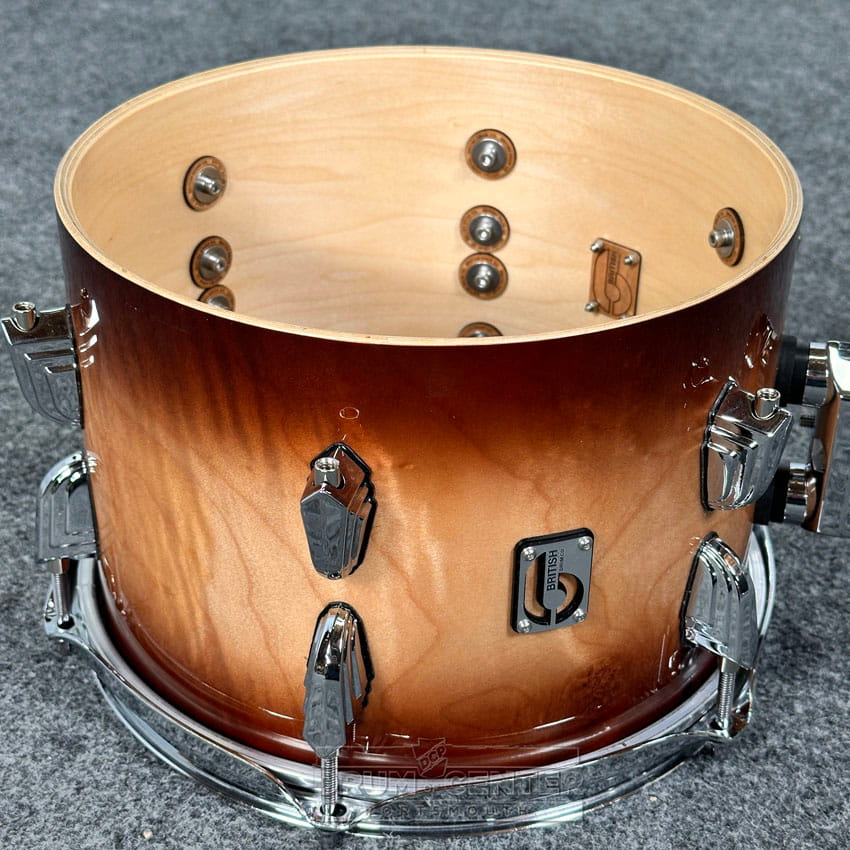 British Drum Company Legend MBX 5pc Drum Set Burghley Fudge DEMO MODEL - Drum Center Of Portsmouth