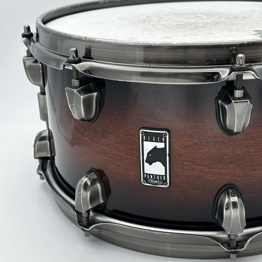 Used Mapex Black Panther Blaster Snare Drum 13x7 Red Black Burst - Very Good - Drum Center Of Portsmouth