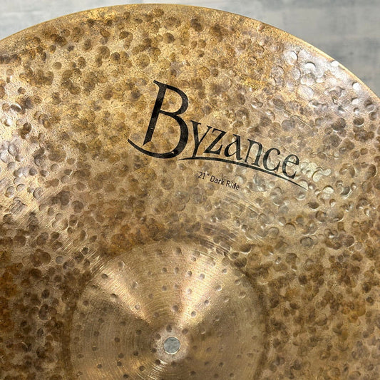 Used Meinl Byzance Dark Ride Cymbal 21" - Very Good - Drum Center Of Portsmouth