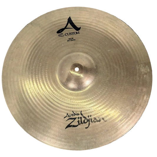 Used Zildjian A Custom Ride Cymbal 20 - Good - Drum Center Of Portsmouth