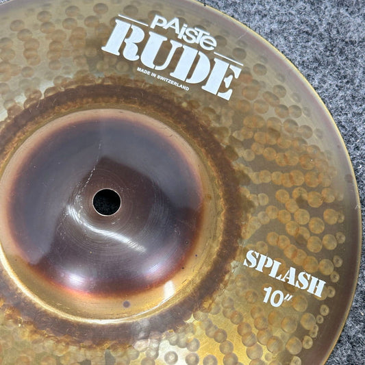Used Paiste Rude Splash Cymbal 10 - Very Good - Drum Center Of Portsmouth