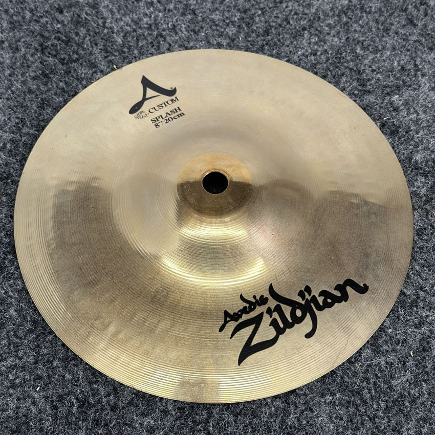 Used Zildjian A Custom Splash Cymbal 8" - Very Good - Drum Center Of Portsmouth