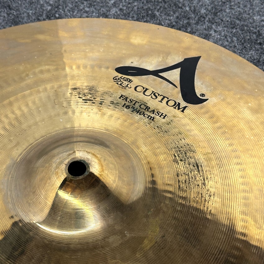 Used Zildjian A Custom Fast Crash 16" - Fair - Drum Center Of Portsmouth