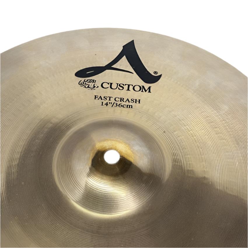 Used Zildjian A Custom Fast Crash Cymbal 14" - Very Good - Drum Center Of Portsmouth