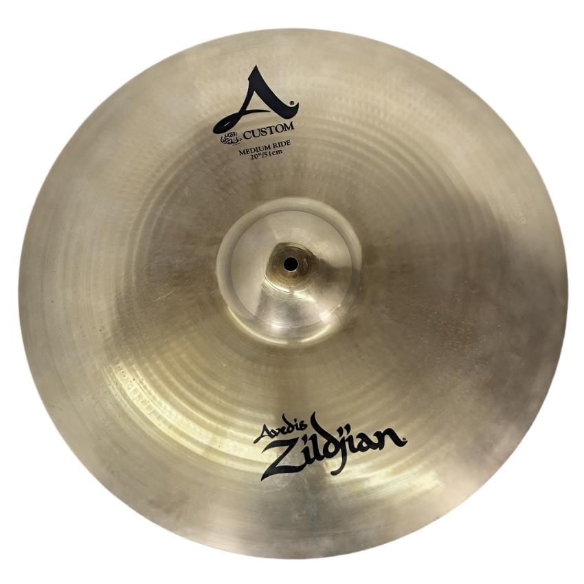 Used Zildjian A Custom Medium Ride Cymbal 20" - Very Good - Drum Center Of Portsmouth