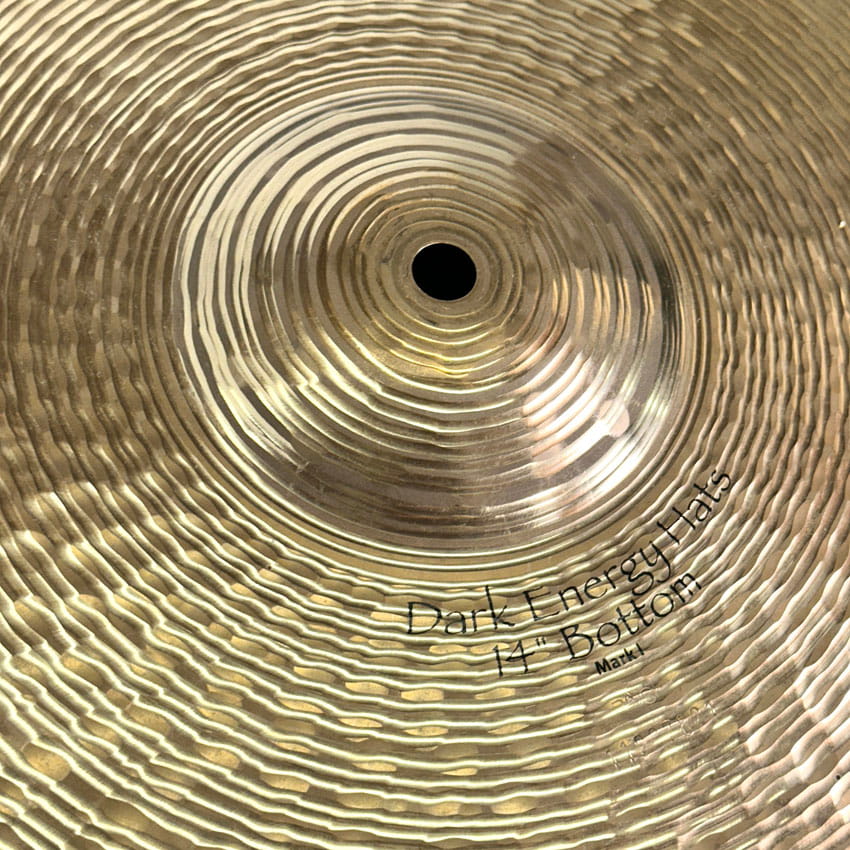 Used Paiste Signature Dark Energy Hi Hat Cymbals 14 - Good - Drum Center Of Portsmouth