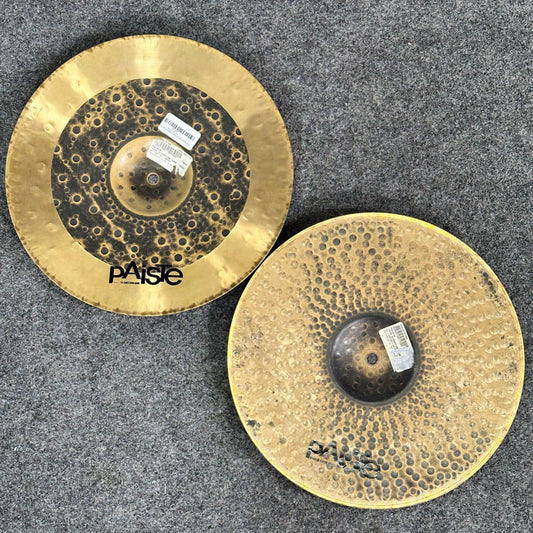 Used Paiste Signature Dark Energy Hi Hat Cymbals 14 - Good - Drum Center Of Portsmouth