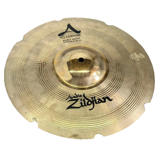Used Zildjian A Custom Rezo Hi Hat Cymbal Bottom 14 - Good - Drum Center Of Portsmouth
