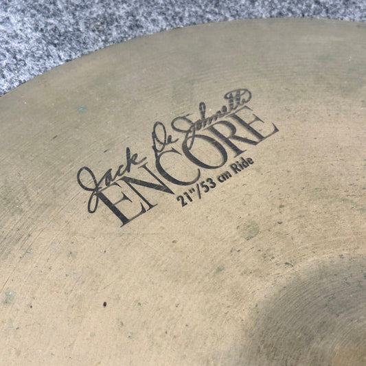 Used Vintage Sabian Jack Dejohnette Encore Ride Cymbal 21 - Good - Drum Center Of Portsmouth