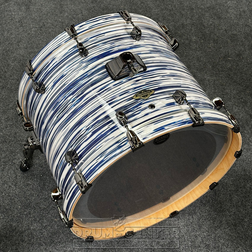Tama Starclassic Walnut/Birch 5pc Drum Set w/22BD Blue & White Oyster - Drum Center Of Portsmouth