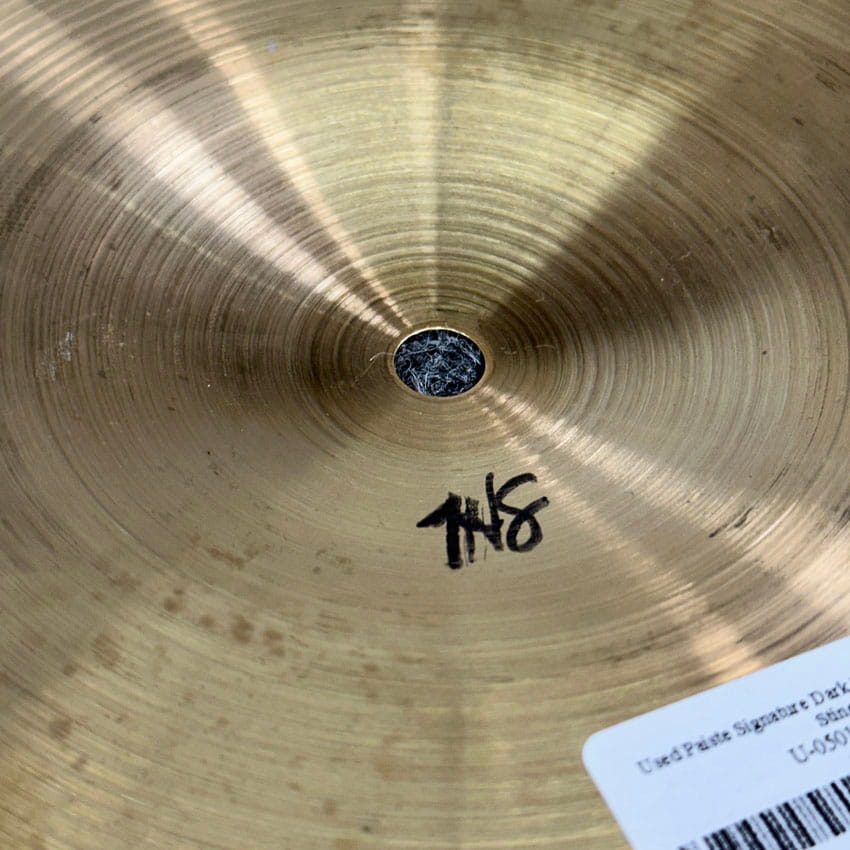Used Paiste Signature Dark Energy Crash 18 Heather Stine Mod - Good - Drum Center Of Portsmouth