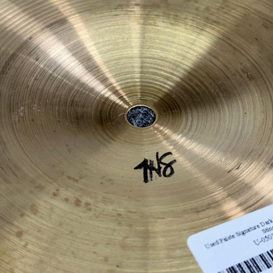 Used Paiste Signature Dark Energy Crash 18 Heather Stine Mod - Good - Drum Center Of Portsmouth