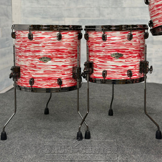 Tama Starclassic Walnut/Birch 5pc Drum Set w/22BD Red & White Oyster - Drum Center Of Portsmouth