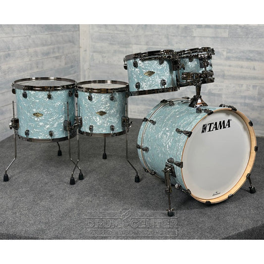 Tama Starclassic Walnut/Birch 5pc Drum Set w/22BD Ice Blue Pearl - Drum Center Of Portsmouth