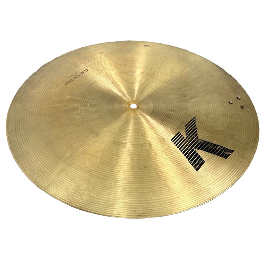 Used Zildjian K Flat Ride 20 w/ Three Rivets - Good - Drum Center Of Portsmouth