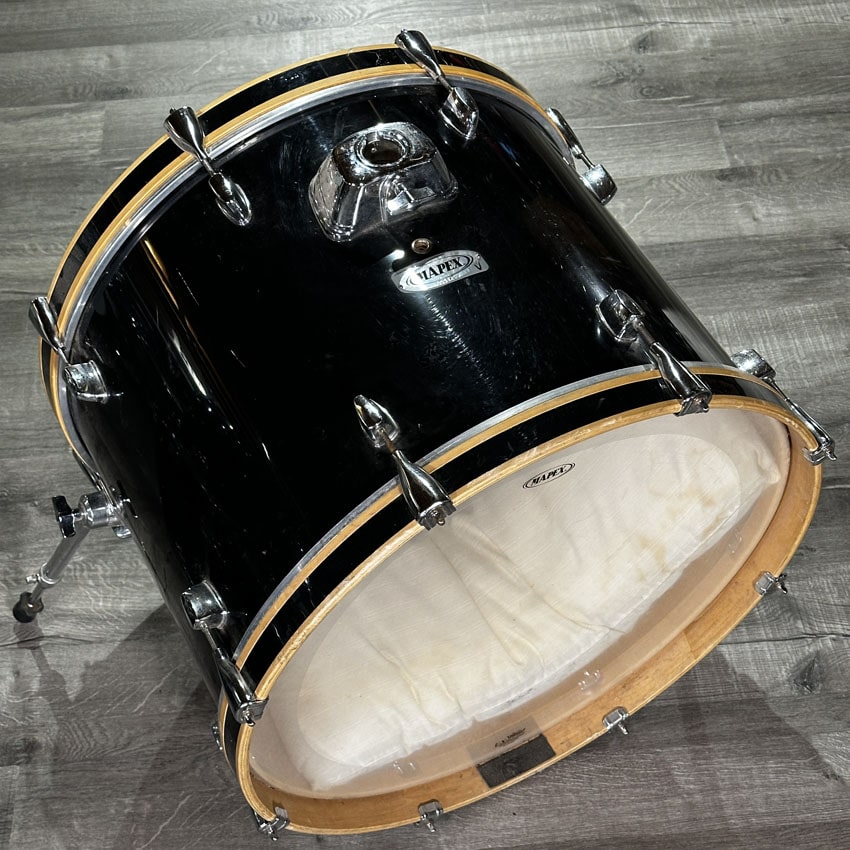 Used Mapex Venus 3pc Drum Set Black Wrap - Fair - Drum Center Of Portsmouth