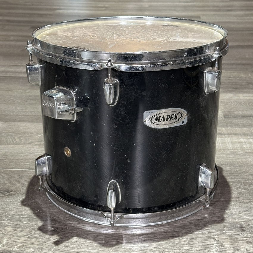 Used Mapex Venus 3pc Drum Set Black Wrap - Fair - Drum Center Of Portsmouth