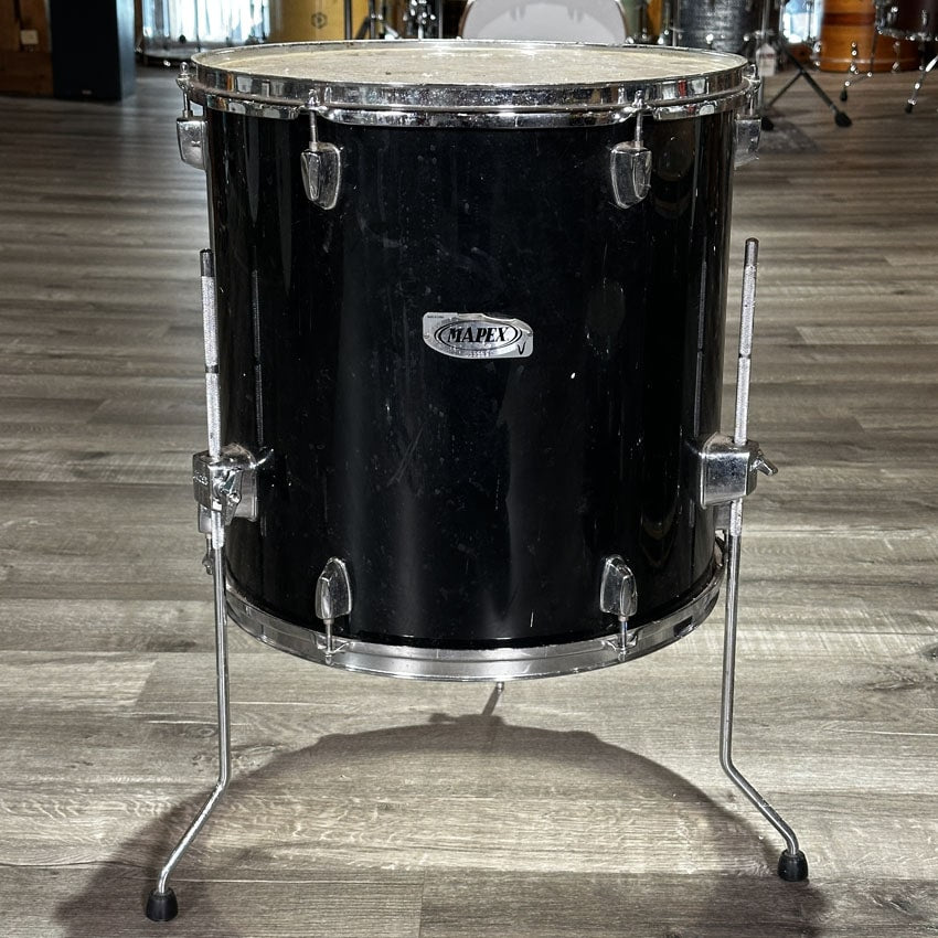 Used Mapex Venus 3pc Drum Set Black Wrap - Fair - Drum Center Of Portsmouth