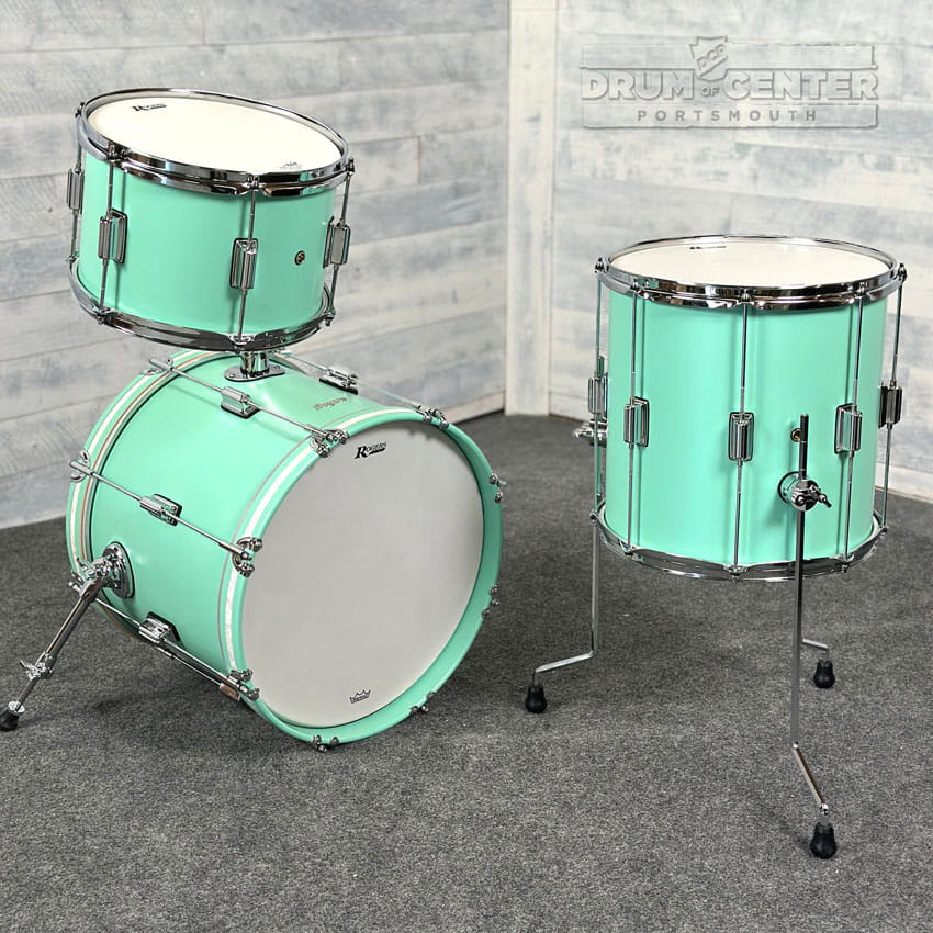 Rogers Tower 3pc Drum Set Seafoam Green 18/12/14 - Drum Center Of Portsmouth