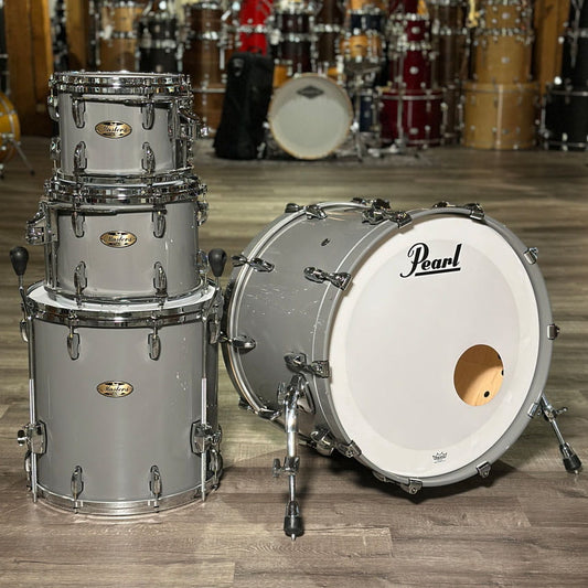 Used Pearl Masters Maple Pure 4pc Drum Set Putty Gray - Very Good - Drum Center Of Portsmouth