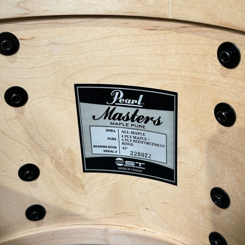 Used Pearl Masters Maple Pure 4pc Drum Set Putty Gray - Very Good - Drum Center Of Portsmouth