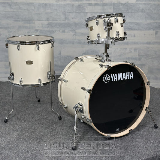 Yamaha Stage Custom Birch 3pc Drum Set 22/12/16 Classic White - Drum Center Of Portsmouth