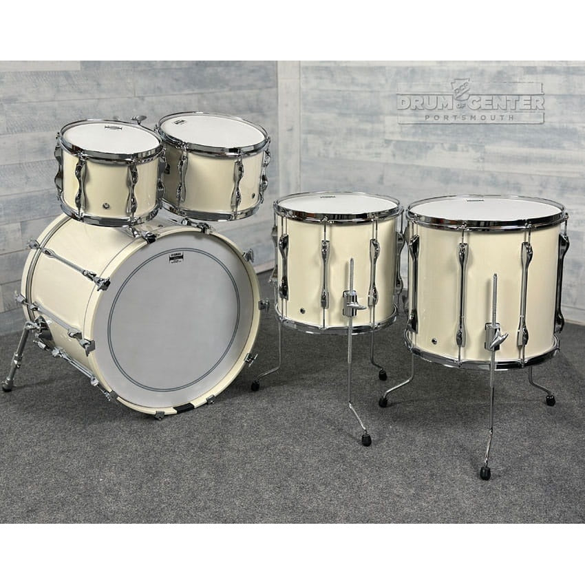 Yamaha Recording Custom 5pc Drum Set 22/10/12/14/16 Polar White - Drum Center Of Portsmouth