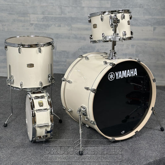 Yamaha Stage Custom Birch 4pc Drum Set 24/13/16/14 Classic White - Drum Center Of Portsmouth