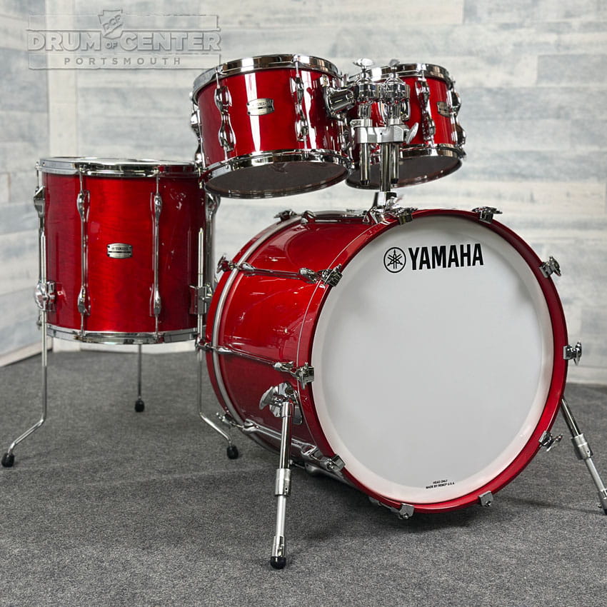 Yamaha Recording Custom 4pc Drum Set 22/10/12/16 Red Autumn - Drum Center Of Portsmouth