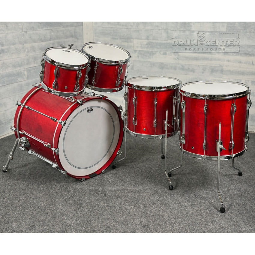 Yamaha Recording Custom 5pc Drum Set 22/10/12/14/16 Red Autumn - Drum Center Of Portsmouth