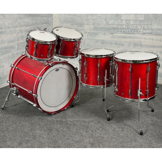 Yamaha Recording Custom 5pc Drum Set 22/10/12/14/16 Red Autumn - Drum Center Of Portsmouth