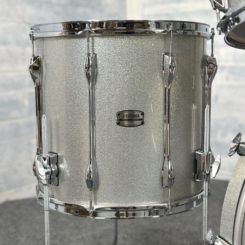 Yamaha Recording Custom 4pc Drum Set 22/10/12/16 Silver Sparkle - Drum Center Of Portsmouth