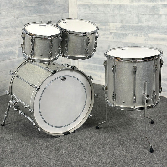 Yamaha Recording Custom 4pc Drum Set 22/10/12/16 Silver Sparkle - Drum Center Of Portsmouth