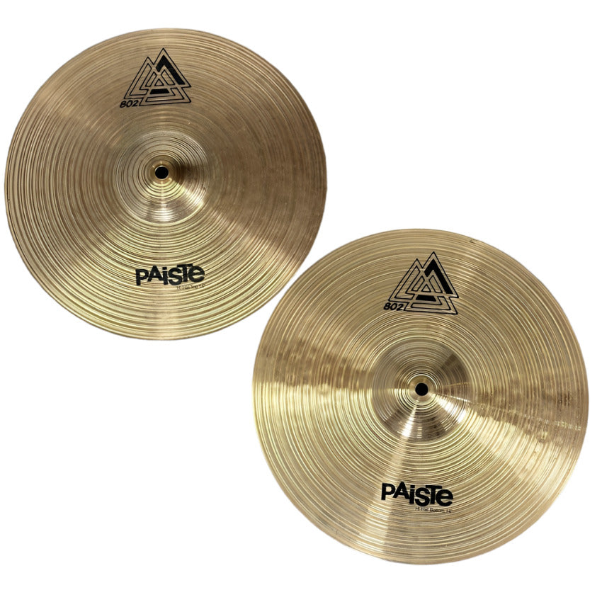 Used Paiste 802 Hi Hat Cymbals 14" - Fair - Drum Center Of Portsmouth