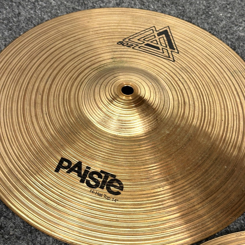 Used Paiste 802 Hi Hat Cymbals 14" - Fair - Drum Center Of Portsmouth