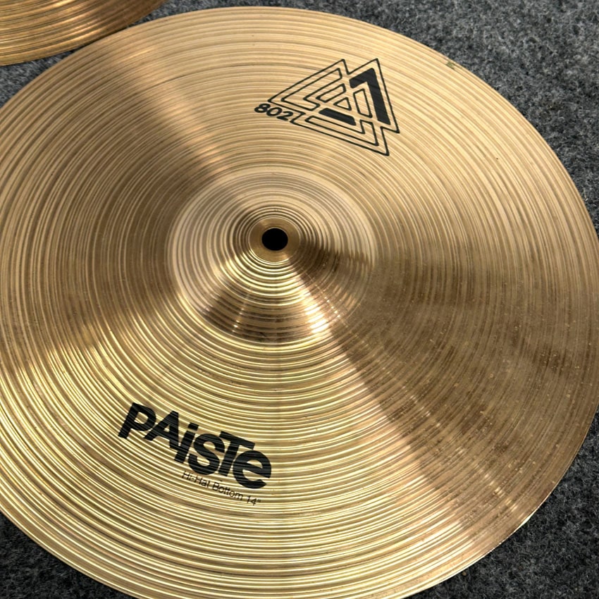 Used Paiste 802 Hi Hat Cymbals 14" - Fair - Drum Center Of Portsmouth