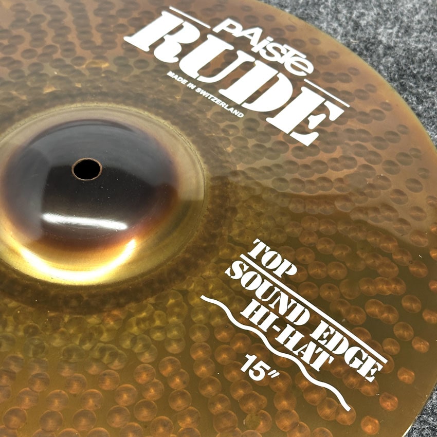 Paiste Rude Sound Edge Hi Hat Cymbal 15" Top Only - CUSTOM ORDER - Drum Center Of Portsmouth