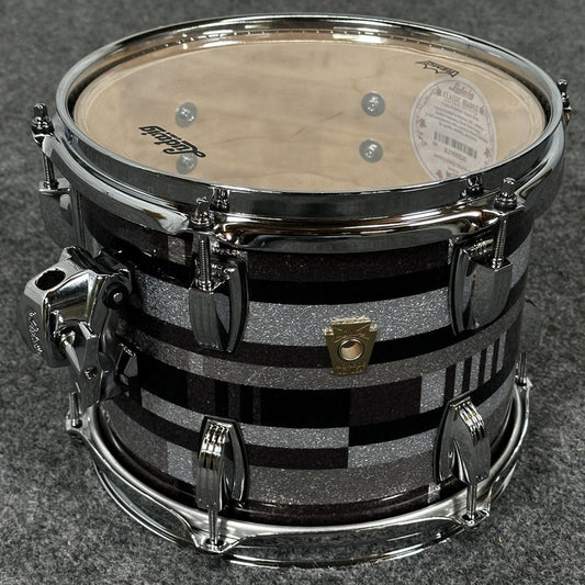 Used Ludwig Classic Maple Tom 10x8 Digital Black Sparkle - Excellent - Drum Center Of Portsmouth