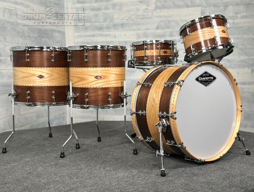 Craviotto Private Reserve Walnut/Ash 5pc Drum Set - Drum Center Of Portsmouth