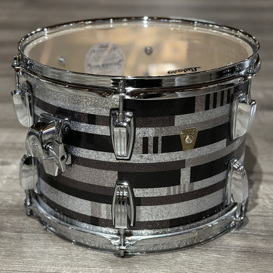 Used Ludwig Classic Maple 3pc Drum Set Digital Black Sparkle - Excellent - Drum Center Of Portsmouth