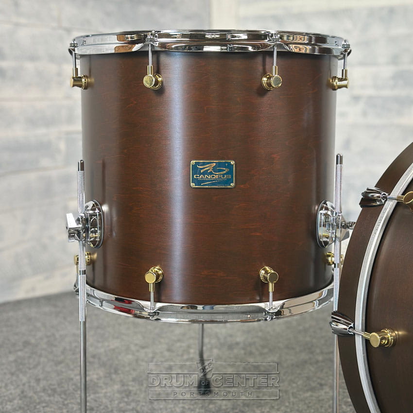 Canopus RFM 3pc Drum Set 22/13/16 Bitter Brown Oil - Drum Center Of Portsmouth